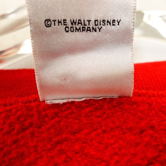 VINTAGE DISNEY MICKEY Women's Red Sweater 2X XXL Oversized Stretch Crewneck - Picture 12 of 12